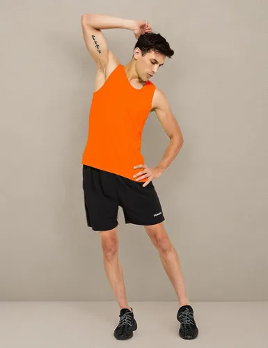 Vista 7 de DEMOZU Camiseta sin mangas de neón para hombre, brillante, para entrenamiento, gimnasio, atletismo, rave, fiesta, camiseta sin mangas