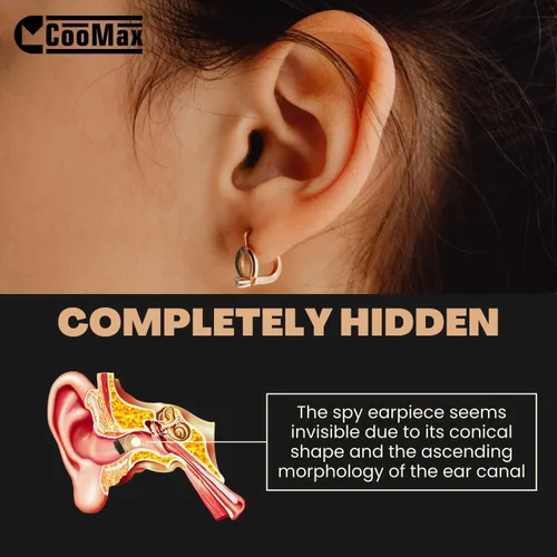 Vista 3 de Auricular Espía Mini Oculto Inalámbrico, Micrófono, Detección