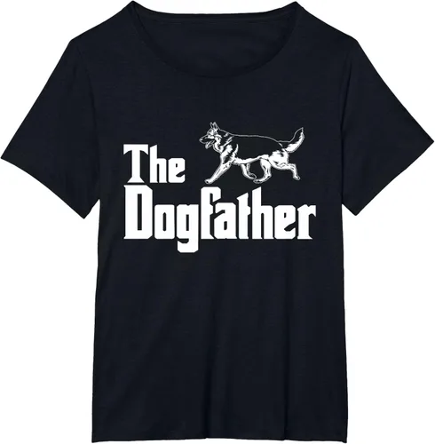 Vista 28 de The Dogfather Pastor Alemán - Camiseta de regalo divertida, Negro, S