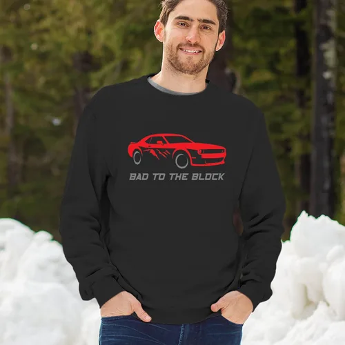 Vista 38 de Bad To The Block - Sudaderas con capucha y cuello redondo para hombre