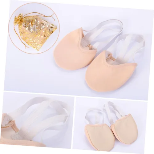 Vista 4 de Healeved 2 tenis de lona para mujer, zapatos de ballet líricos, zapatos de ballet para mujer, contemporáneos de ballet, tangas de pie, zapatos