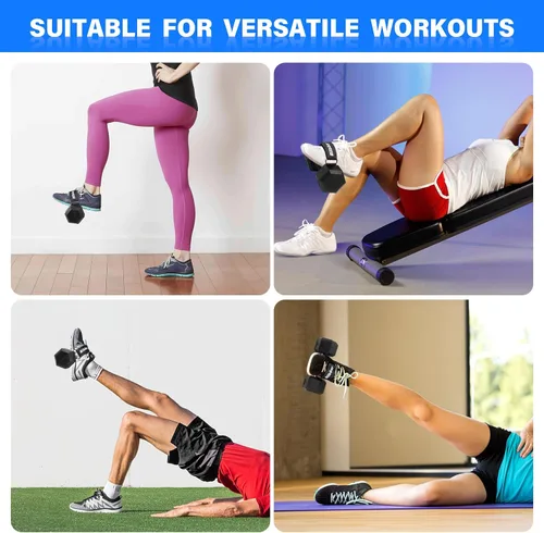 Vista 2 de Tibialis - Correa de entrenamiento para ejercicios de alivio de férula de espinilla, accesorio ajustable para levantamiento de flexión de cadera