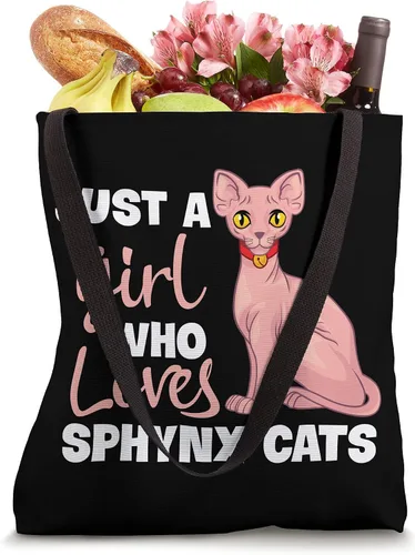 Vista 4 de Just A Girl Who Loves Sphynx Cats - Bolsa de mano para mujer
