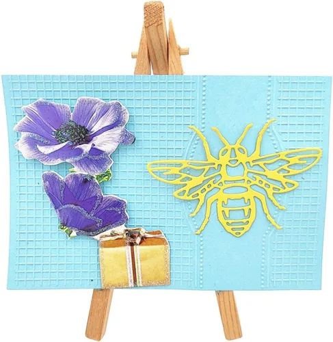 Vista 5 de Plantilla de troqueles de corte de metal de abeja, álbum de recortes, álbum de recortes, sello de tarjetas de papel, decoración en relieve