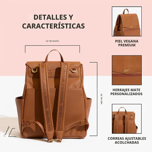 Vista 3 de Freshly Picked - Mochila clásica convertible de mujer para guardar pañales
