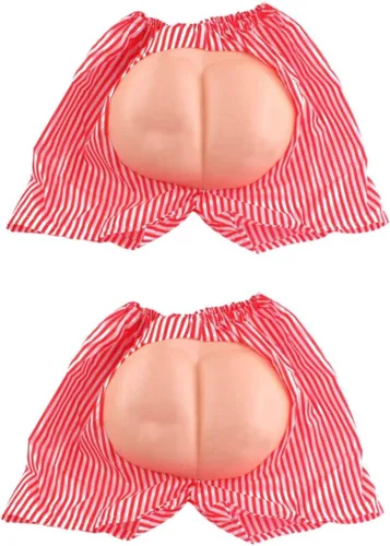 Vista 7 de NOLITOY 2 piezas de accesorios para hombre, lencería para hombre, pantalones cortos de playa, carnaval, juguetes complicados, pantalones cortos