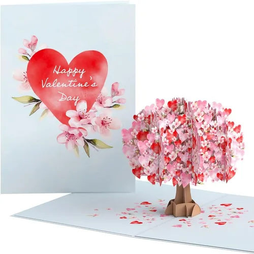 Vista 13 de Lovepop Pizza - Tarjeta romántica para el día de San Valentín con sobre "Has robado una pizza mi corazón