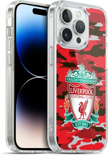 Vista 127 de Head Case Designs Funda de gel con licencia oficial del Liverpool Football Club Away Colourways Crest Camou [protección de grado militar] compatible