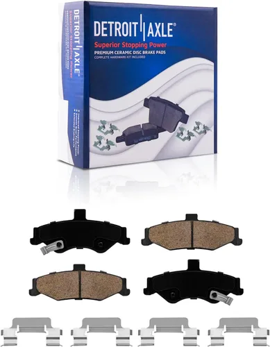 Vista 88 de Detroit Axle - Pastillas de Freno Traseras de Cerámica Izquierda Reemplazo de Pinza para Silverado Sierra Suburban 1500 Tahoe Yukon Escalade ESV EXT