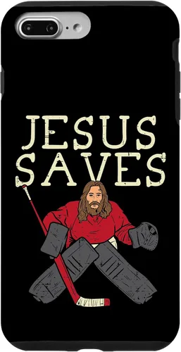 Vista 12 de Jesus Save Ice Hockey Goalie Religious Christian Goaltender Case for iPhone 17