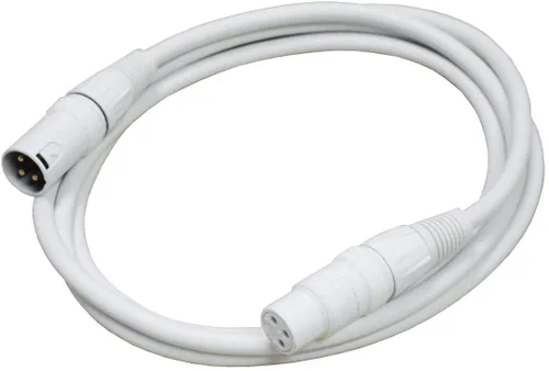 Vista 3 de Audio2000'S E80106P2 - Paquete de dos cables XLR hembra a XLR macho macho de color blanco equilibrado de audio/grabación/micrófono