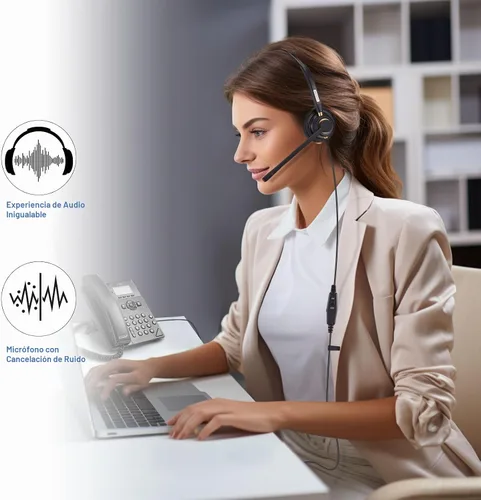 Vista 4 de Arama Auriculares de teléfono para teléfonos de oficina para Polycom