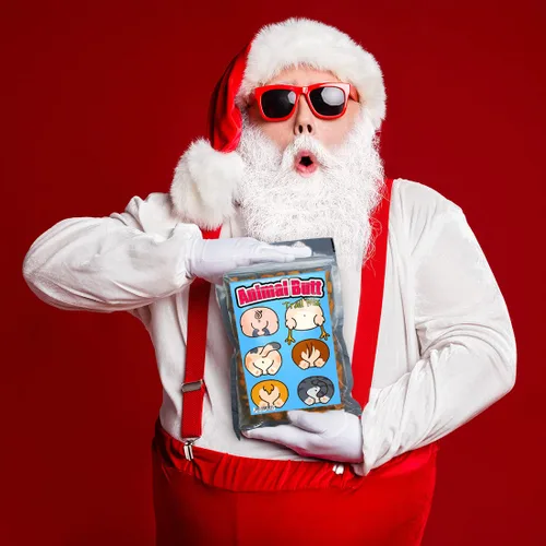 Vista 8 de Animal Butt Trail Mix - Divertida mezcla de aperitivos para niños y adultos - Ideas de regalo para amantes de los animales - Pollo para perros