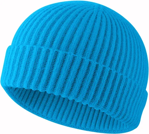 Vista 41 de ROYBENS Swag Wool Knit Cuff Short Fisherman Beanie for Men Women Winter Hat 1 albaricoque