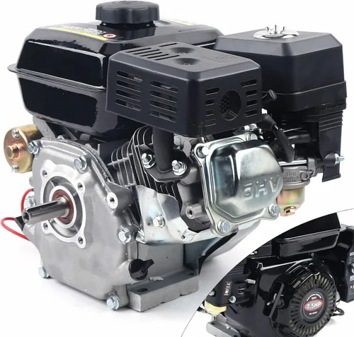 Vista 3 de 7.5HP 2.8KW Motor de gas de 4 tiempos 210CC 3600RP Motor de eje lateral de arranque eléctrico Motor OHV industrial Recoil Pull Start para Go Karts