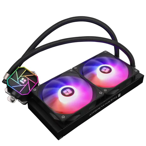 Vista 8 de Thermalright Aqua Elite 240 V3 - Enfriador líquido de CPU, tamaño de fila de enfriamiento de 240, 2 ventiladores PWM de 4.724 in, rodamientos S-FDB