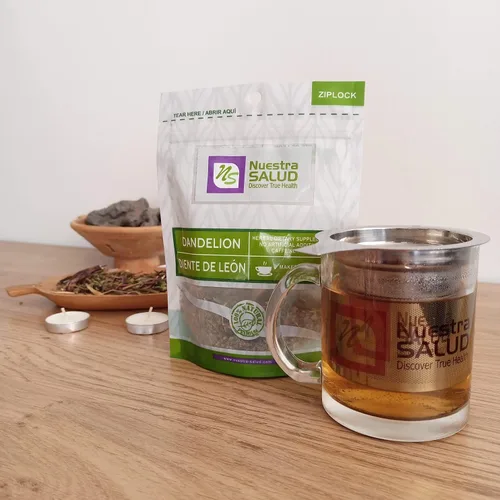 Vista 3 de Té de raíz de diente de león asado - Té de hierbas - Para el mantenimiento de la buena salud - Zip-Lock (1.06 oz) 1.05oz - Diente de Leon Te 100%