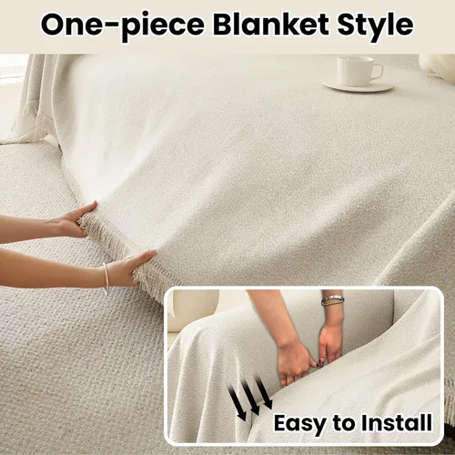 Vista 4 de Funda para Sillón de Sofá de Chenilla Lavable Protector de Muebles Funda para Sofá Reclinable de 1 Pieza Cojín Resistente a Manchas Funda para Silla