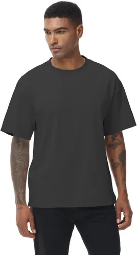 Vista 3 de Paquete de 2 camisetas de manga corta para hombre, ajuste seco, absorbe la humedad, camisetas atléticas activas para correr, fitness