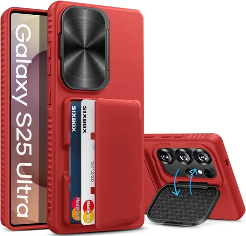 Vista 18 de para Samsung Galaxy S25 Funda, Compatible con MagSafe y Soporte Integrado y Grado Militar de Resistencia a Caídas, Funda Magnética Translúcida
