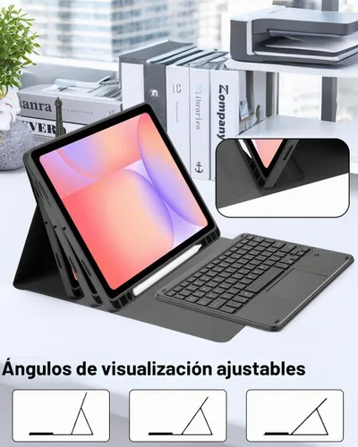 Vista 6 de MePadKey Funda con teclado táctil para Samsung Galaxy Tab S10 Lite/S10 FE