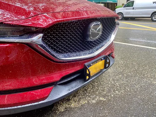 Vista 4 de Marco para placas de acero sólido 4Bumpers "Duo", el mejor protector para parachoques, Negro