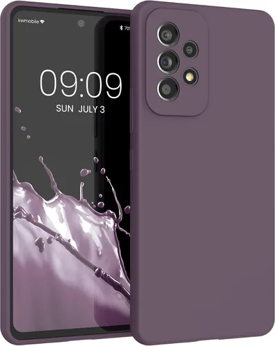 Vista 155 de kwmobile Funda Compatible con Samsung Galaxy A14 5G - Funda de teléfono de TPU y silicona con acabado suave - Verde Lima