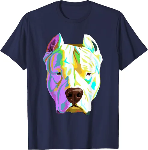 Vista 51 de Colorida camiseta Dogo Argentino, Negro, S