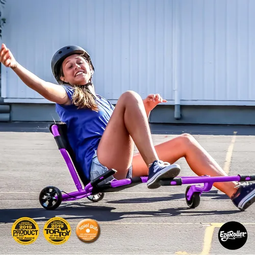 Vista 6 de EzyRoller - Triciclo Pro-X para niños y adultos, Púrpura