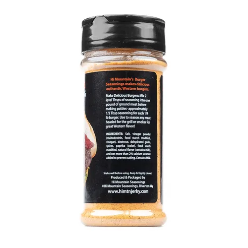 Vista 3 de Hi Mountain Condimento gourmet para hamburguesas Mezcla de alas de búfalo Bondad picante, picante y salada con un toque de ajo Condimento