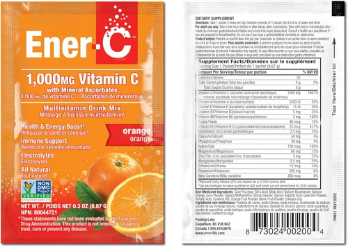 Vista 9 de Ener-C Mezcla de bebida multivitamínica, paquetes de vitaminas para agua, paquetes de electrolitos en polvo, mezcla de bebidas vitamínicas, mezcla