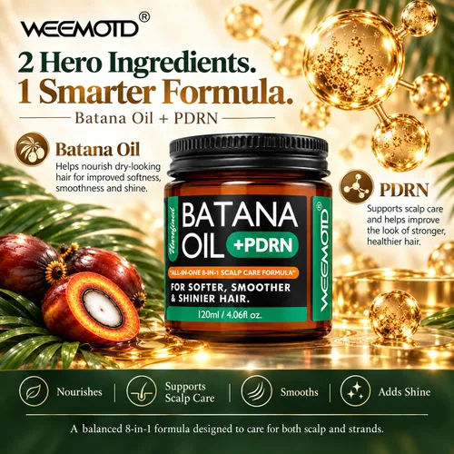 Vista 2 de WEEMOTD Batana Oil + PDRN bálsamo para el cabello y el cuero cabelludo