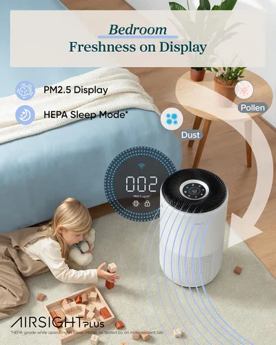 Vista 3 de LEVOIT Purificadores de aire inteligentes para el hogar habitación grande
