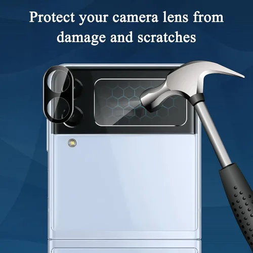 Vista 4 de Paquete de 6 protectores de pantalla para Samsung Galaxy Z Flip 4, protector de pantalla interno flexible EPU y protector de lente de cámara