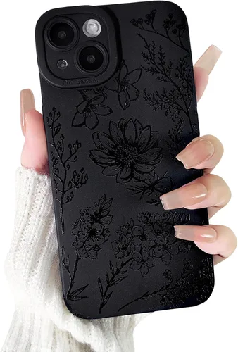 Vista 22 de Lovmooful Funda para iPhone 14 Plus, diseño de mariposa negra (mariposa) 2