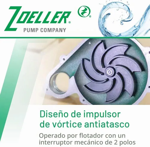 Vista 5 de Zoeller Waste-Mate 267-0001 Bomba de aguas residuales, 1/2 HP automática