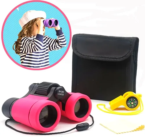 Vista 12 de Binoculares para niños, los mejores regalos para niños de 3 a 12 años, óptica de alta resolución, a prueba de golpes, mini binoculares para niños