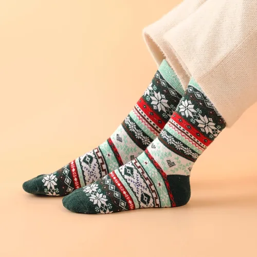 Vista 7 de Loiyadn Calcetines de lana para mujer, 5 pares de calcetines gruesos y suaves para mujer, calcetines de invierno para mujeres y hombres, calcetines