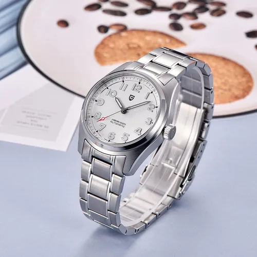 Vista 7 de Mens Watches, Pagani Design Watches for Men, 200 Meters Waterproof Watch, Stylish Stainless Steel Wristwatch, 38MM Sapphire Glass, Japanese NH35