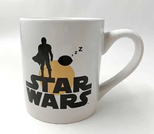 Vista 11 de Silver Buffalo Star Wars Mandalorian Joy to the Galaxy - Taza de sopa de cerámica, 24 onzas