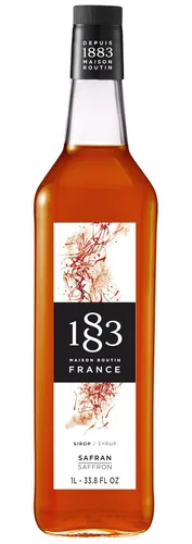 Vista 103 de 1883 Jarabe de Amaretto para bebidas, fabricado en Francia, botella de plástico de 1 litro