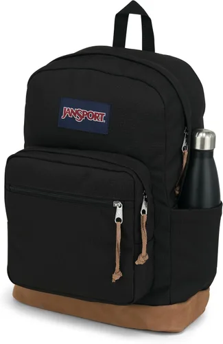 Vista 3 de JanSport Mochila Right Pack - Mochila duradera con bolsillo acolchado para laptop de 15 pulgadas, Negro, Tamaño único