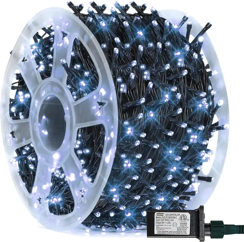Vista 11 de FUNPENY Guirnalda de luces LED decorativas de Navidad de 164 pies, 500 luces LED de Navidad para interiores y exteriores, 8 modos, impermeable