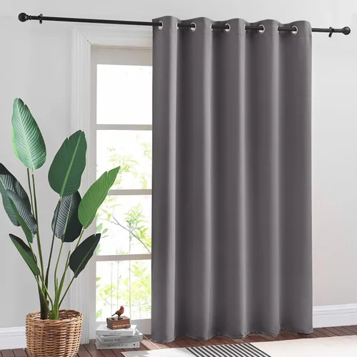 Vista 14 de RYB HOME Cortinas portátiles para puerta con privacidad, cortinas opacas y aislantes térmicas para dormitorio, armario, sala de estar, comedor, Beige
