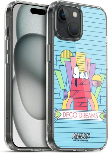 Vista 23 de Head Case Designs Snoopy Deco Dreams - Funda de gel suave con licencia oficial de Peanuts Blue Pattern compatible con Apple iPhone 7 Plus/iPhone 8