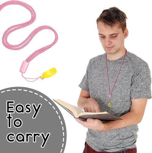 Vista 5 de Shappy 12 Anti Lost Lanyard Set Includes 2 Necklace Lanyard with 10 Anti Lost Silicone Rubber Ring Pen Silicone Ring Holder