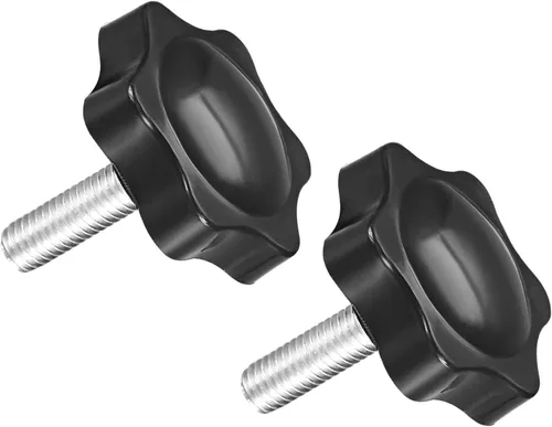 Vista 7 de METALLIXITY Perillas de tornillo de mango de sujeción (M6x26mm) 1 unidad, agarre de metal en forma de estrella - para construcción de viviendas
