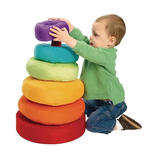 Vista 8 de Excellerations TenderTots Anillo de apilamiento gigante de peluche calmante