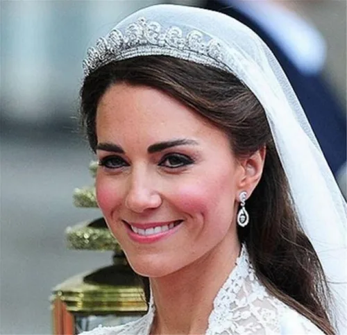Vista 4 de WIIPU Royal boda Rhinestone Crystal Kate nupcial pelo tiara corona (b632)