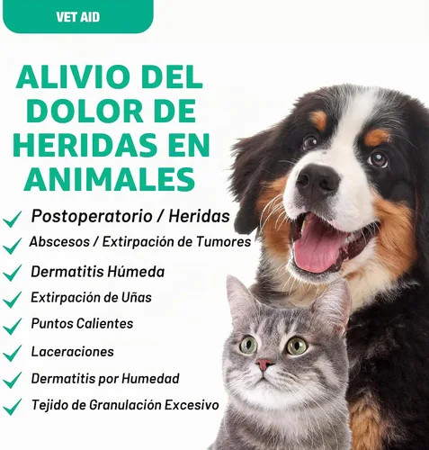 Vista 2 de Spray para el cuidado de heridas de animales – Cuidado de heridas de mascotas – Spray salino para el cuidado de mascotas – Soporta dermatitis